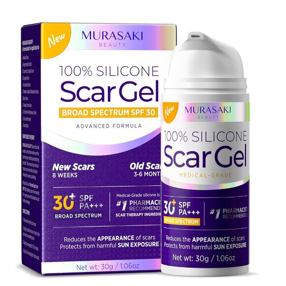 Silicone Scar Gel Scar Cream SPF 30 Advanced Medical Grade Formula for Surgical - Picture 1 of 6